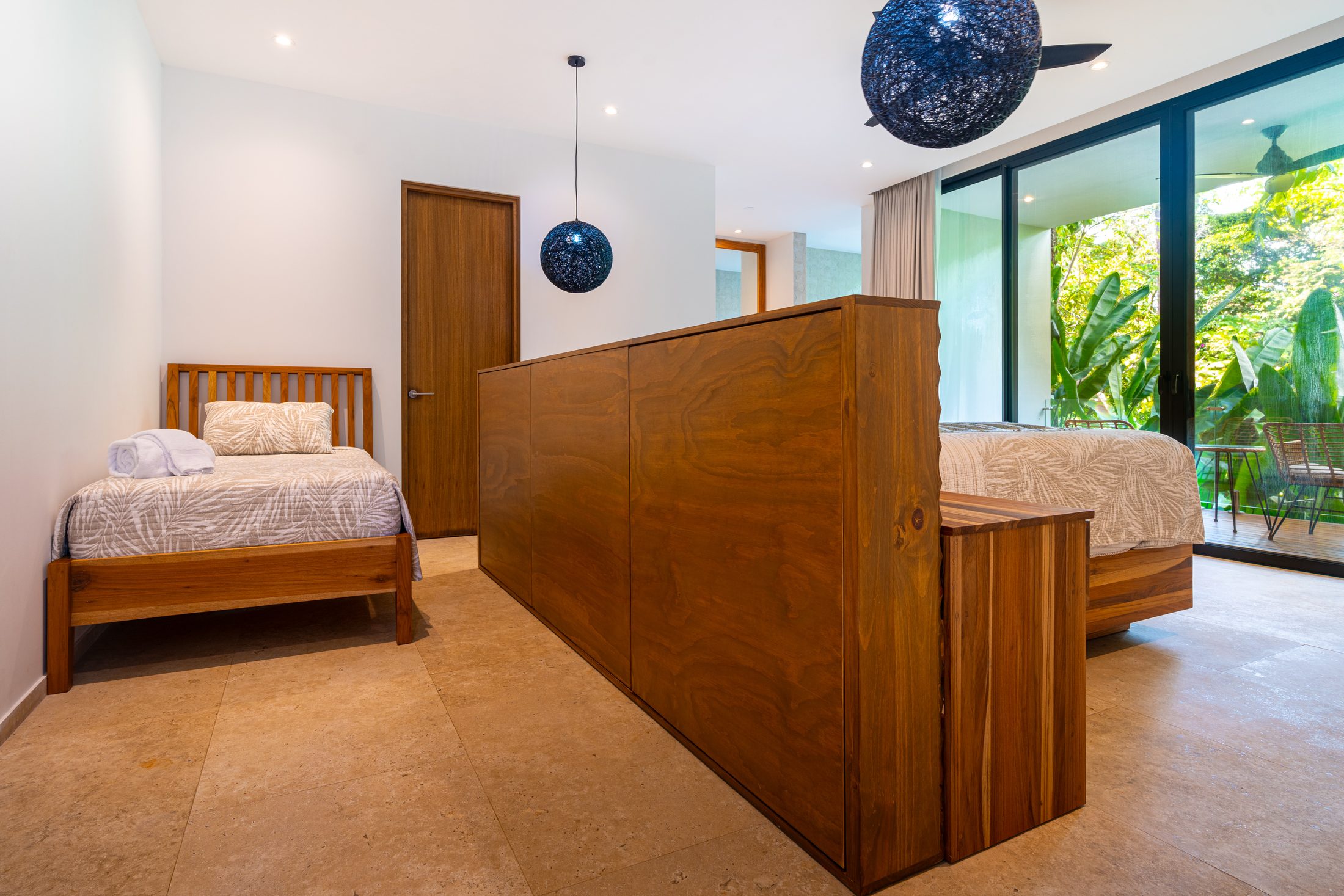 Bedroom with ocean view